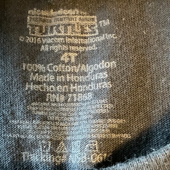 Kids TMNT Black Short Sleeve T-Shirt - Picture 4 of 4